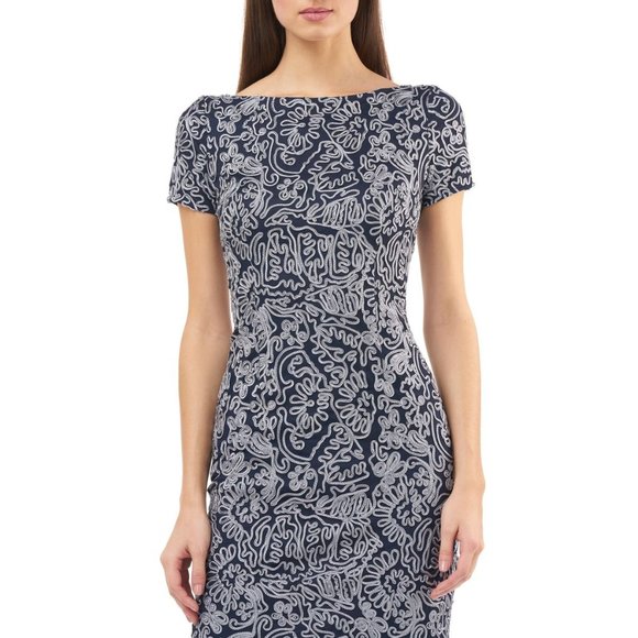 Js Collections Soutache Cocktail Sheath Dress 6 New Nwt Women's short sleeve - Picture 8 of 9